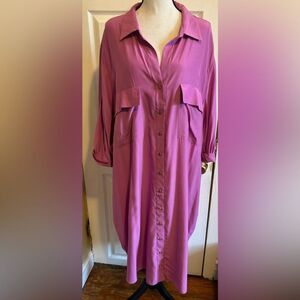 Kathy Ireland Shirt Dress Size 3XL